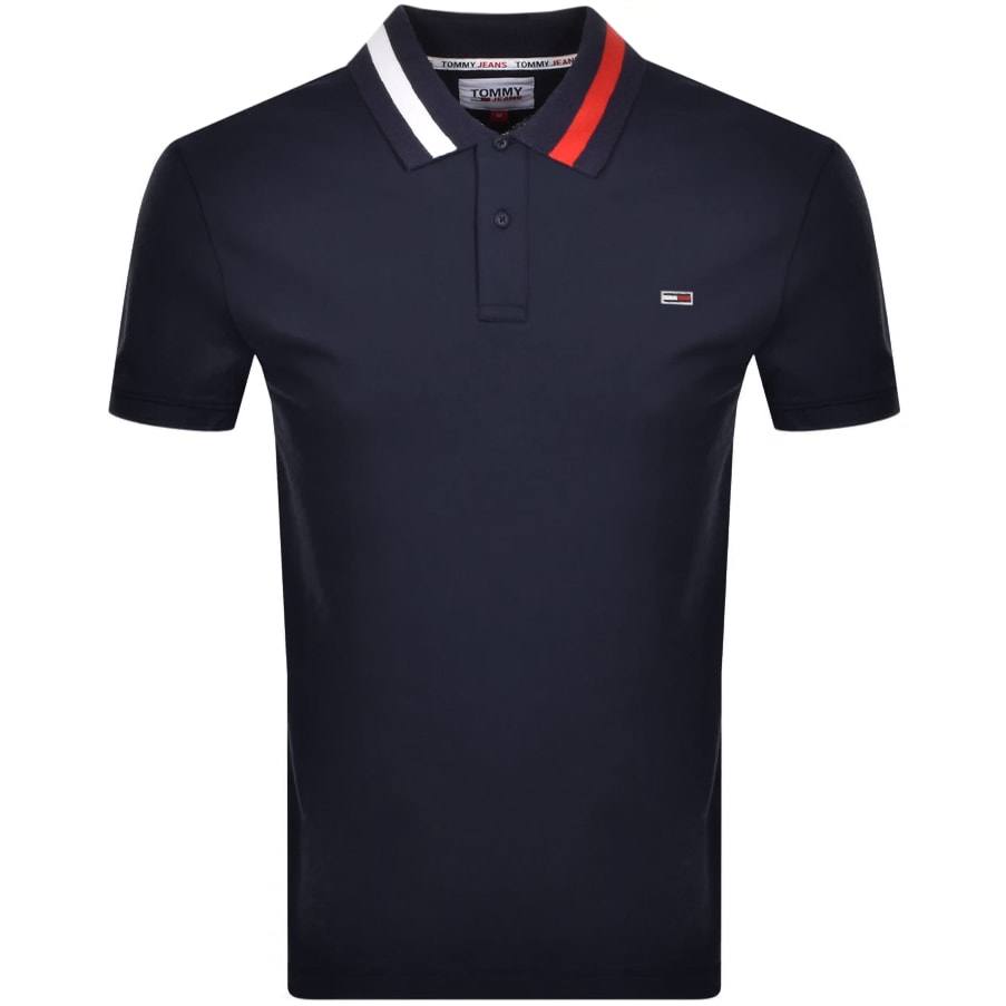 Alternative Image for ProductTommy Jeans Flag Polo T Shirt Navy1